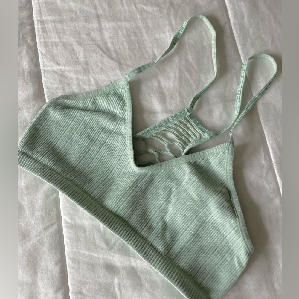 Free People mint bralette